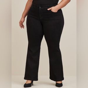 Torrid Bombshell Flare Black Jeans Size 20S